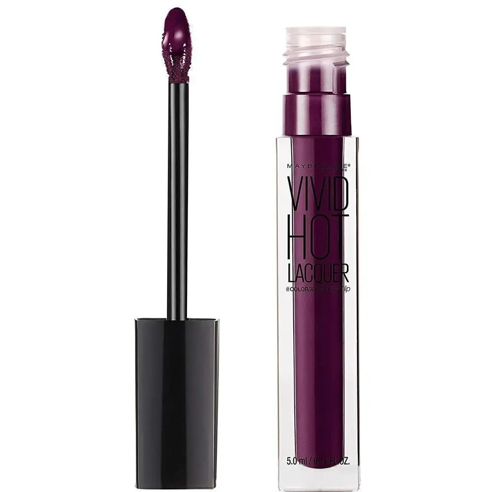 #76 Obsessed Maybelline Lip Gloss New York Vivid Hot Lacquer Color Sensational